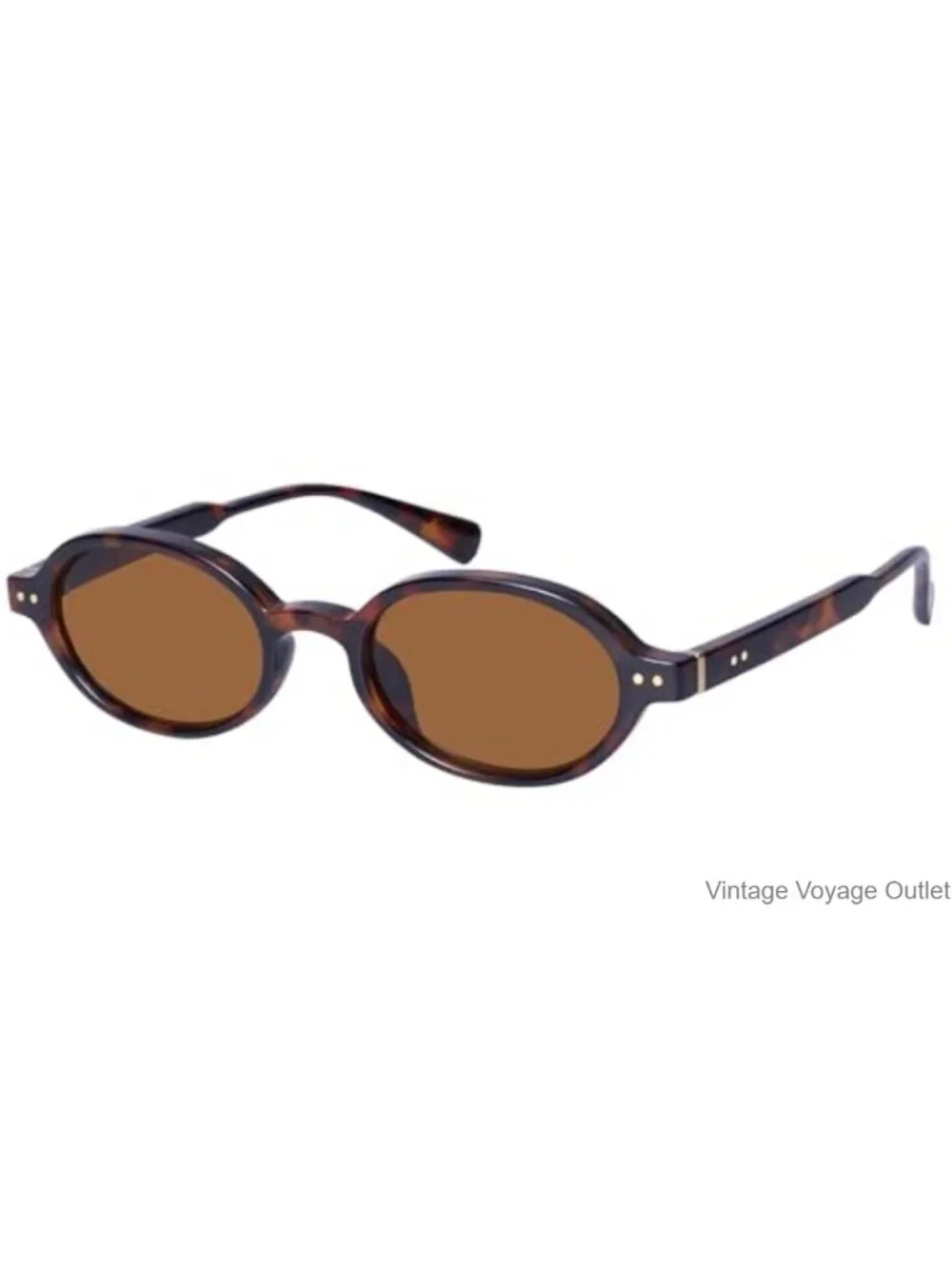 Small Oval Sunglasses for Women UV400 Protection Retro Street Style